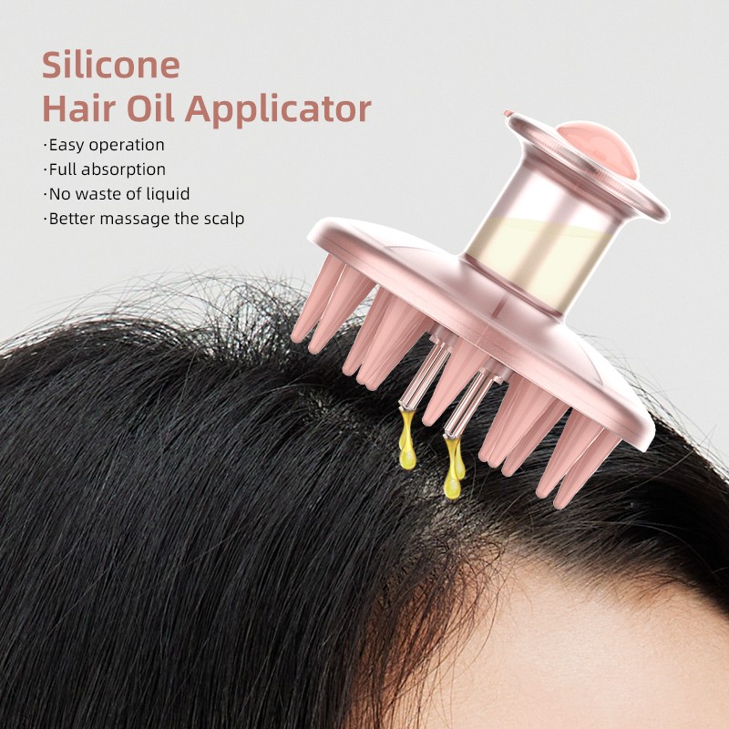 Hair Care Dispenser Factory - Lohas 2 in 1 Oil Applicator Scalp Massager Brush for Growth