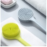 Bath Body Brush Factory - LOHAS Silicone Exfoliating Long Handle Shower Brush Soft Bristles