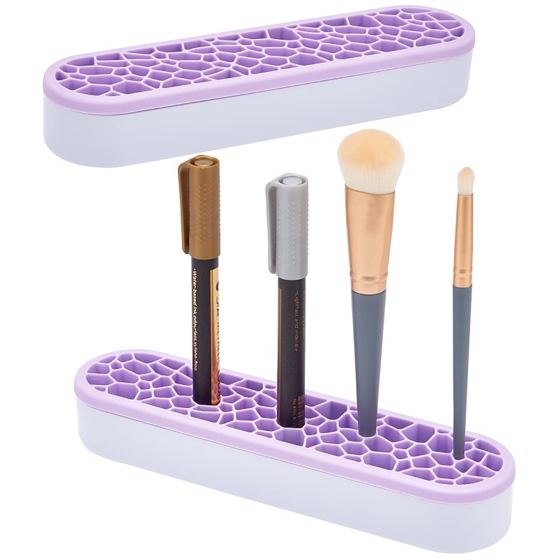 Makeup Brush Holder Manufacturer - LOHAS Silicone Desktop Organizer Multipurpose Storage Stand