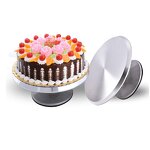 Cake Turntable Manufacturer - Factory Price Metal Flat Tilting Rotating Non-Slip Eco-Friendly