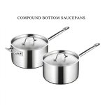 Cooking Pot Set Manufacturer - Stainless Steel Kitchenware Chef Hotpot Sauce Soup & Stock Pots