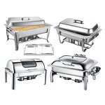 Chafing Dishes Manufacturer - Factory Direct Luxury Full Size Buffet Set Roll Top
