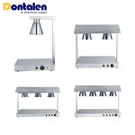 Food Warmer Manufacturer - High Quality 4 Bulbs Head Stainless Steel Electric Table