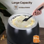 Wax Melter Manufacturer - Black Electric Candle Wax Melting Pot Wholesale