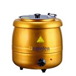 Soup Warmer Manufacturer - 10L Electric Fast Heat with Gold Color Outer case