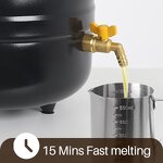 Wax Melter Manufacturer - Black Electric Candle Wax Melting Pot Wholesale