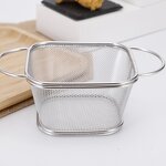 Fryer Basket Manufacturer - Square for Storage Snack Kitchen Mini Stainless Steel Serving