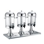 Beverage Dispenser Manufacturer - 3 Tank 8L*3 Stainless Steel Commercial Cold Drink