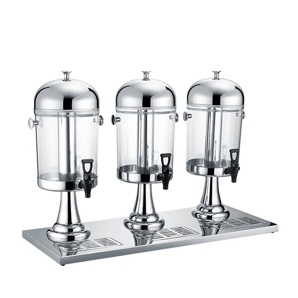 Beverage Dispenser Manufacturer - 3 Tank 8L*3 Stainless Steel Commercial Cold Drink