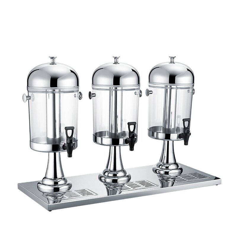 Beverage Dispenser Manufacturer - 3 Tank 8L*3 Stainless Steel Commercial Cold Drink