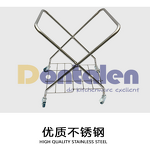 Linen Trolley Cart Manufacturer - Dontalen X-shape Folding Hotel Rolling Laundry Basket with Bags