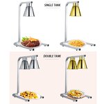 Food Warming Lamp Manufacturer - Restaurant Commercial Electric Two Head Lamp Chips Chicken
