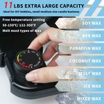 Wax Tart Melter Manufacturer - Dontalen Black Small Size Electric Candle Making Kit