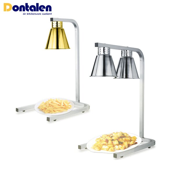 Food Warming Lamp Manufacturer - Restaurant Commercial Electric Two Head Lamp Chips Chicken