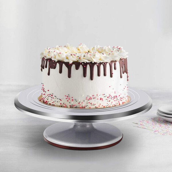 Cake Turntable Manufacturer - High Quality Aluminum Eco-Friendly Decorating Baking Tool with Box