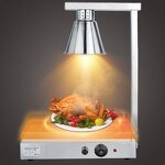 Food Warmer Manufacturer - High Quality 4 Bulbs Head Stainless Steel Electric Table