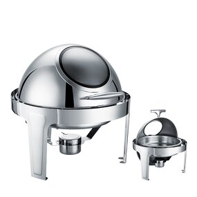 Chafing Dish Manufacturer - Deluxe Round Roll Top 6L Round Shape for Wholesale