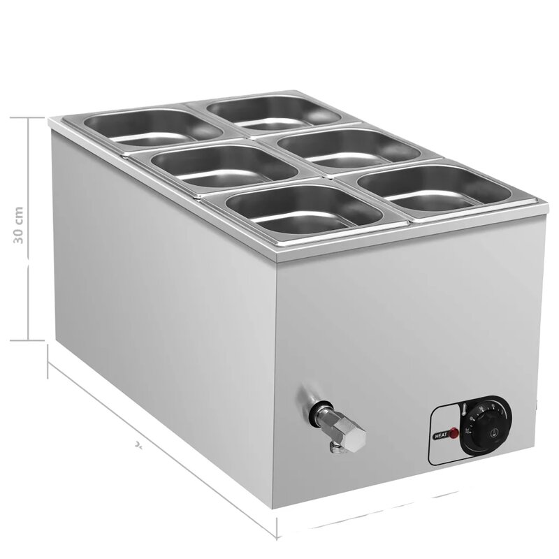 Food Warmer Manufacturer - Dontalen Electric Commercial Buffer Heating with 1/5 GN PAN Bain Marie