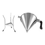 Filling Funnel Manufacturer - 1.8 L Stainless Steel Cooking Tools with Black Handle