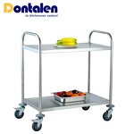 Service Trolley Manufacturer - Dontalen Round Tube Food Restaurant Hotel Stainless Steel