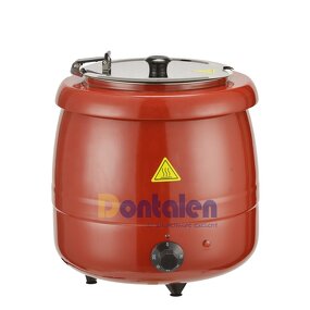 Soup Warmer Manufacturer - Commercial 10 Liter Electric Stainless Steel Red Color