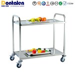Serving Trolley Manufacturer - Dontalen Hotel Restaurant Stainless Steel Luxury Gold Round bar