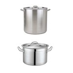 Cooking Pots Manufacturer - Dontalen 25L 0.8mm Aluminum Polished Deep Large Cookware Sets