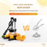 Juicer Manufacturer - 2025 New Style Manual Hand Stainless Steel Lemon Squeezer Multi-Function
