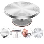 Cake Stand Manufacturer - Hottest Sale 12 Inch Metal Anti-Slip Rotating Decorating Turntable