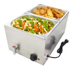 Soup Warmer Manufacturer - Best Prices 6 Pan Electric Hot Table Top Bain Marie