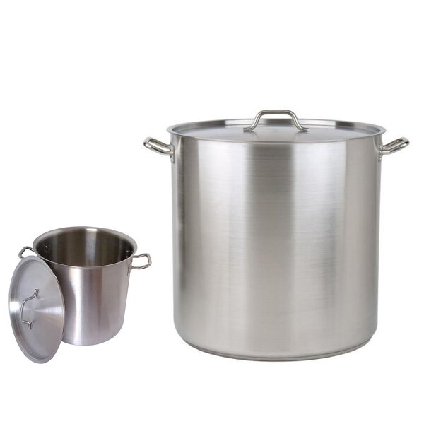 Cooking Pots Manufacturer - Dontalen 25L 0.8mm Aluminum Polished Deep Large Cookware Sets