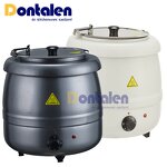 Soup Kettle Manufacturer - Dontalen Commercial 10L Stainless Steel Black Color Buffet