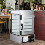 Food Steamer Warmer Manufacturer - 2020 Hot Sale Electric Stainless Steel Bun Display with Glass