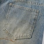 Men's Denim Trousers Manufacturer - Wholesale Distressed Heavy Washed Retro Fried Salt Loose Pants
