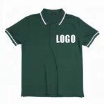 Men's Polo Shirt Manufacturer - Wholesale 100% Cotton Custom Logo Golf Regular Fit 3D Embroidered Tee