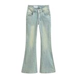 Women's Micro-flared Jeans Manufacturer - New Retro Low-rise Stretch Mopping Pants Washed Skinny Denim Pants