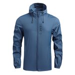 Men's Windbreaker Jacket Manufacturer - Custom Logo Casual Lightweight Sun Protection Ice Silk Hooded Outwear