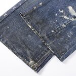 Men's Boyfriend Jeans Manufacturer - Custom High Quality Straight Denim Summer Mid Waist Button Print Pants
