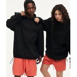 Men's French Terry Hoodie Manufacturer - Best 400 Gsm Custom 100% Cotton Autumn Plain Front Logo Hooded Top