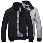 Men's Bomber Jacket Manufacturer - Custom Logo Casual Outdoor Sportswear Stand Collar Business Jacket