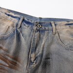 Men's Wide Leg Jeans Manufacturer - New American Retro Style Mid Waist Dark Washed Spring Y2K Pants