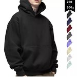 Men's Hoodie Manufacturer - Custom Logo 500gsm 100% Cotton Oversized Heavyweight Blank Pullover