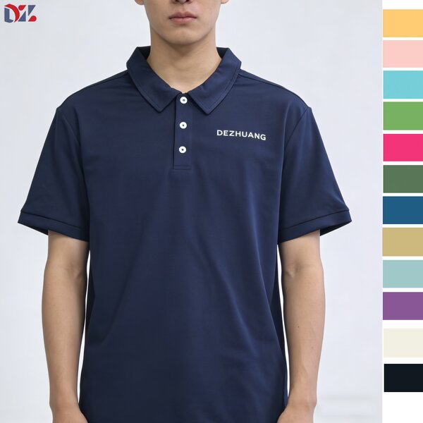 Men's Polo Shirt Manufacturer - Custom Logo Cotton Lapel Plain Blank Sports Golf Short Sleeve Tee