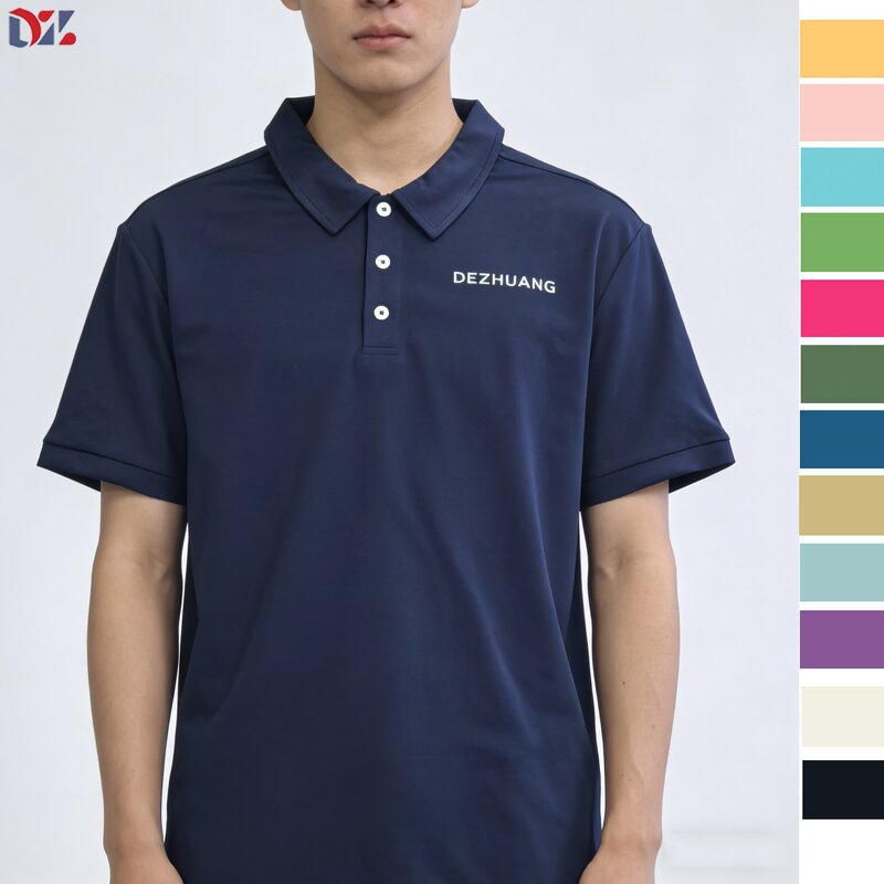 Men's Polo Shirt Manufacturer - Custom Logo Cotton Lapel Plain Blank Sports Golf Short Sleeve Tee