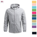 Men's Hooded Jacket Manufacturer - Custom Logo High Quality Autumn Windproof Zipper Vintage Jacket