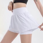 Women's Biker Shorts Manufacturer - OEM Spandex 2 in 1 Gym Yoga Casual Workout Flowy Athletic Shorts