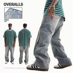 Men's Cargo Jeans Manufacturer - Custom High Quality Distressed Wide Leg Baggy Autumn Print Streetwear Pants