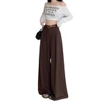 Women's Suit Pants Manufacturer - Autumhigh High Waist Slimming Straight-leg Draped Mop Design Elastic Pants