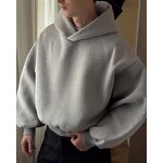 Unisex Hoodie Manufacturer - Custom Double Layer Acid Wash Solid Fleece Baggy Heavyweight Oversized Cropped Top