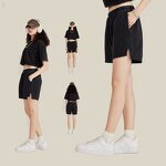 Women's Sweat Shorts Manufacturer - OEM Manufacturer Custom New Split Casual Cotton Acid Washed Shorts